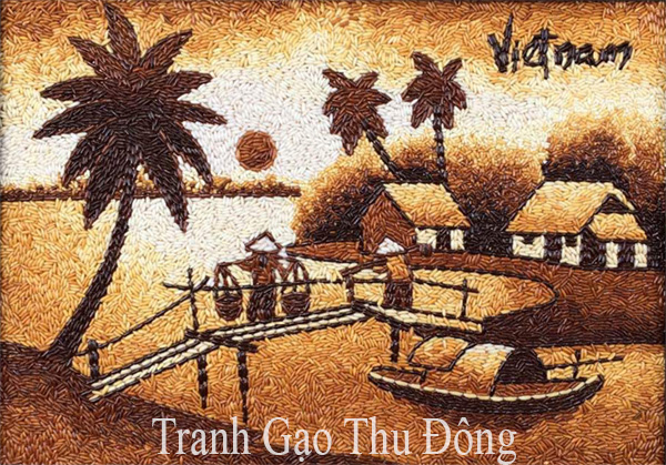 Phong cảnh Việt Nam _ Tranh Gạo Thu Đông - Niềm kiêu hãnh của người Việt |  
